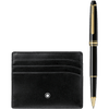 Montblanc Meisterstuck Gift Set (Rollerball & Pocket Holder) - Black - Pen Boutique Ltd