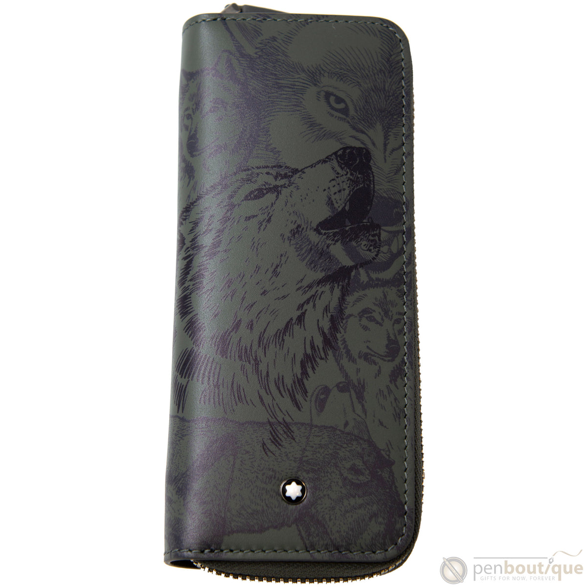 Montblanc Meisterstück Pen Pouch - Wolf (Zipper Closure) - Pen Boutique Ltd
