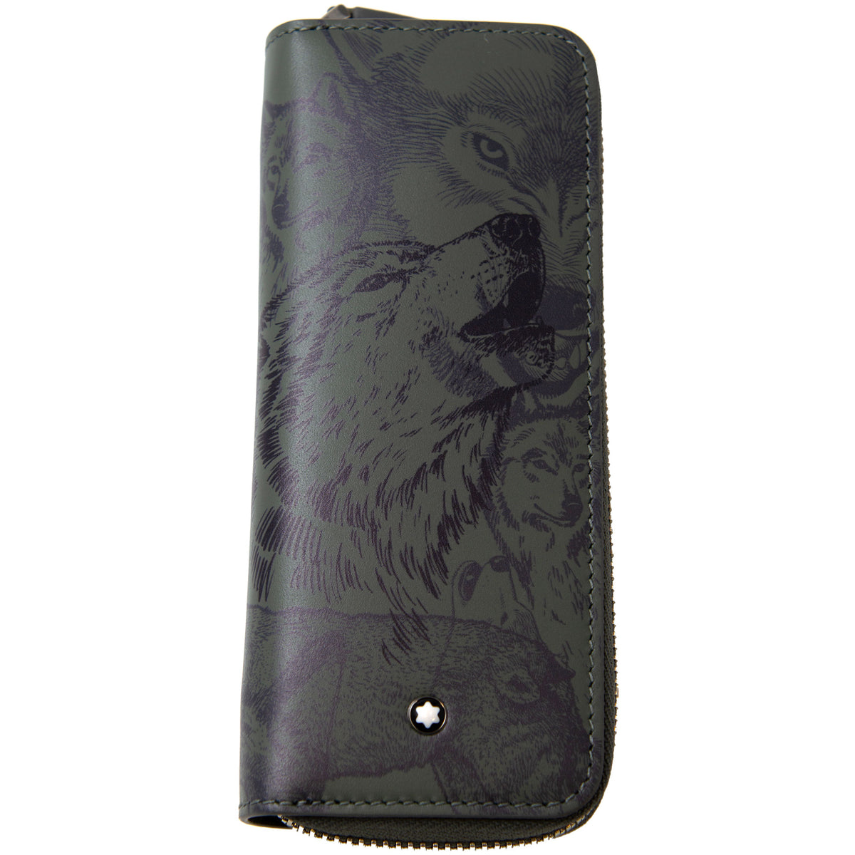 Montblanc Meisterstück Pen Pouch - Wolf (Zipper Closure) - Pen Boutique Ltd