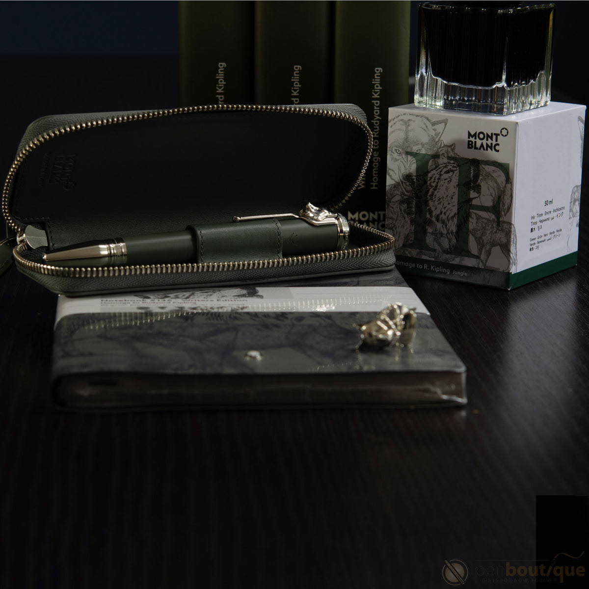 Montblanc Cufflinks - Kipling - Silver - Pen Boutique Ltd
