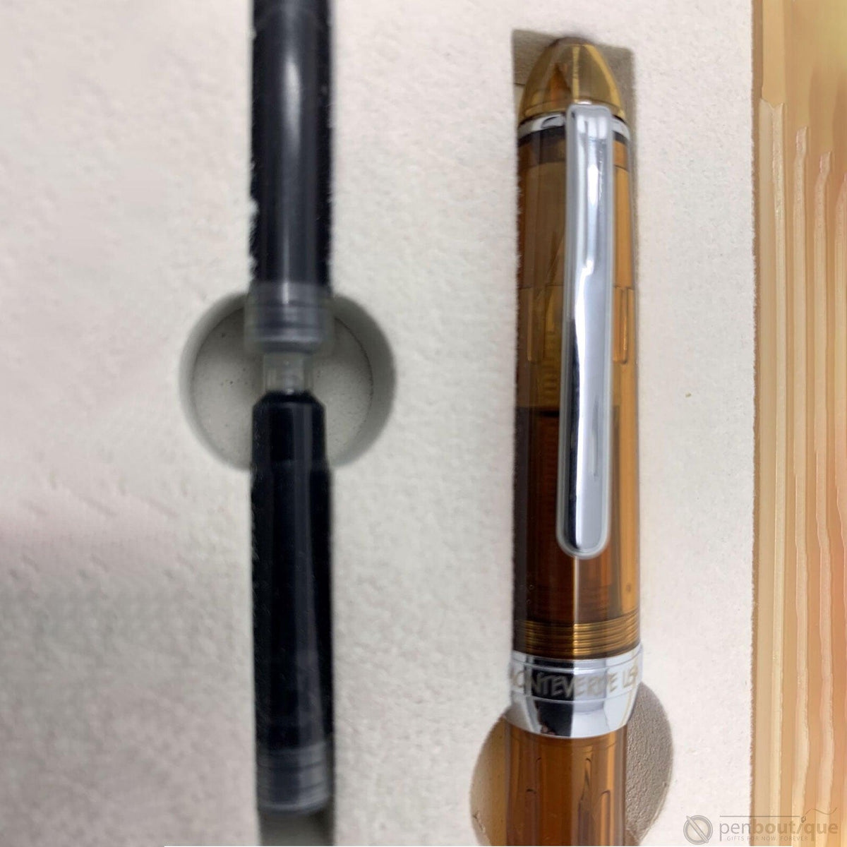 Monteverde Monza Honey Amber Fountain Pen - Pen Boutique Ltd