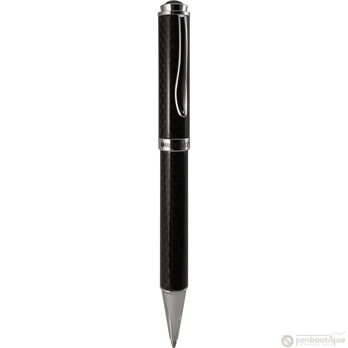 Monteverde Innova Ballpoint Pen - Black - Chrome Trim (20th Anniversary) - Pen Boutique Ltd
