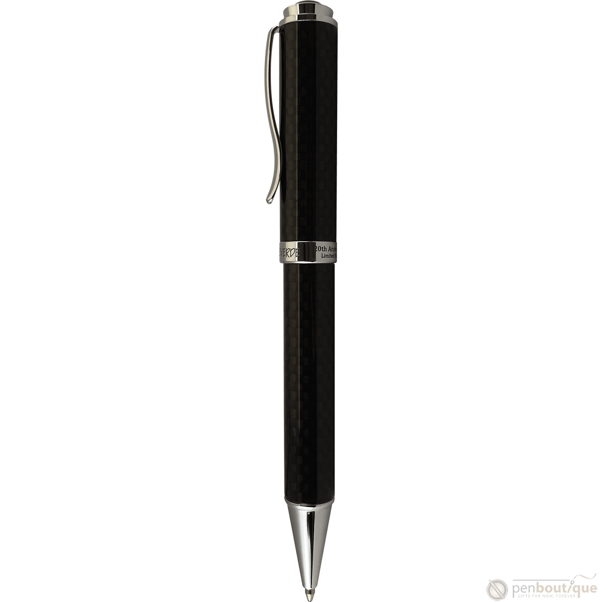 Monteverde Innova Ballpoint Pen - Black - Chrome Trim (20th Anniversary) - Pen Boutique Ltd
