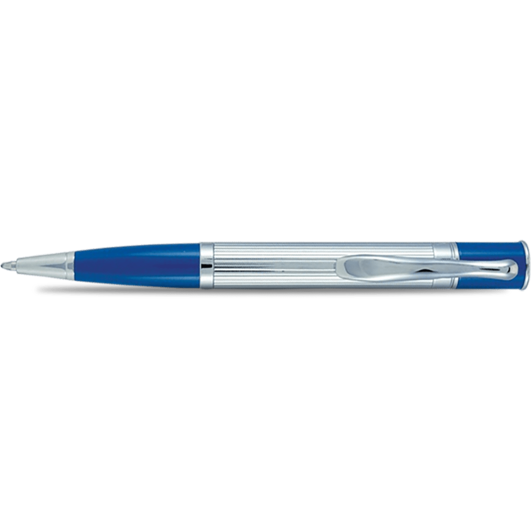 Monteverde Mini Jewelria Cobalt Blue Line Cut Ballpoint Pen - Pen Boutique Ltd