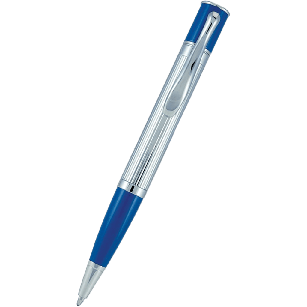 Monteverde Mini Jewelria Cobalt Blue Line Cut Ballpoint Pen - Pen Boutique Ltd