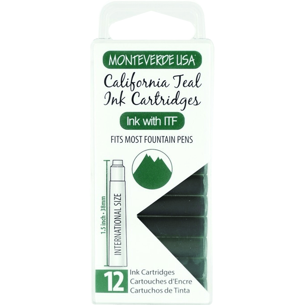 Monteverde California Teal - Ink Cartridges - Pen Boutique Ltd