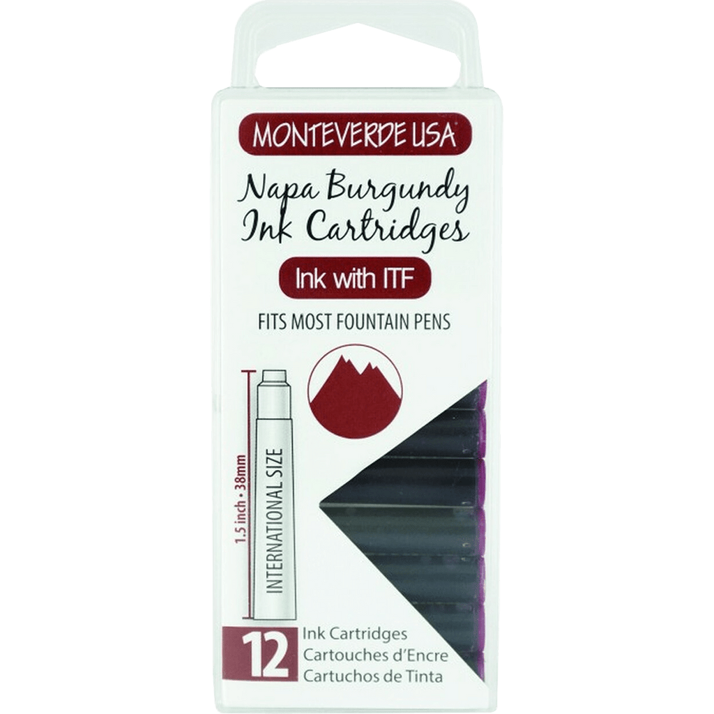 Monteverde Napa Burgundy - Ink Cartridges - Pen Boutique Ltd