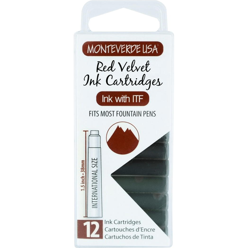 Monteverde Red Velvet - Ink Cartridges - Pen Boutique Ltd