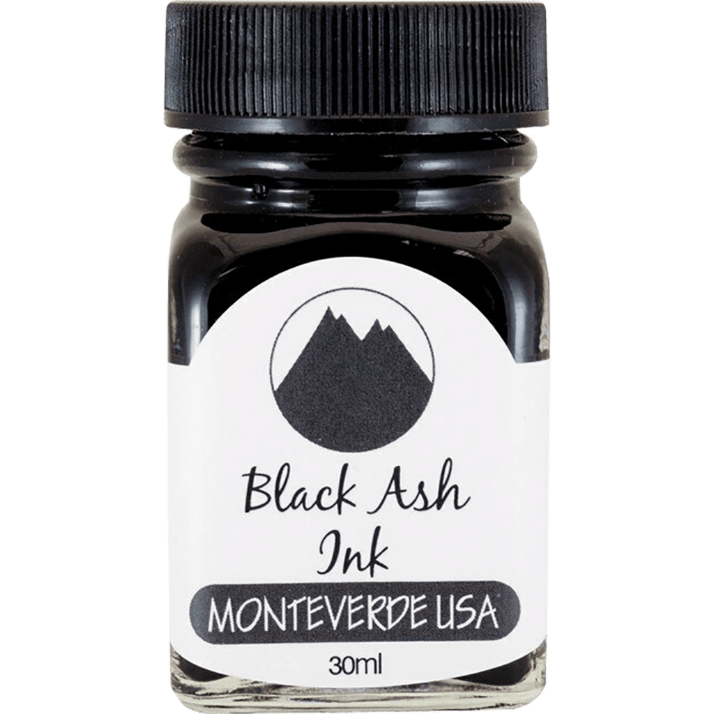 Monteverde World of Colors Ink Bottle - Black Ash - 30 ml - Pen Boutique Ltd