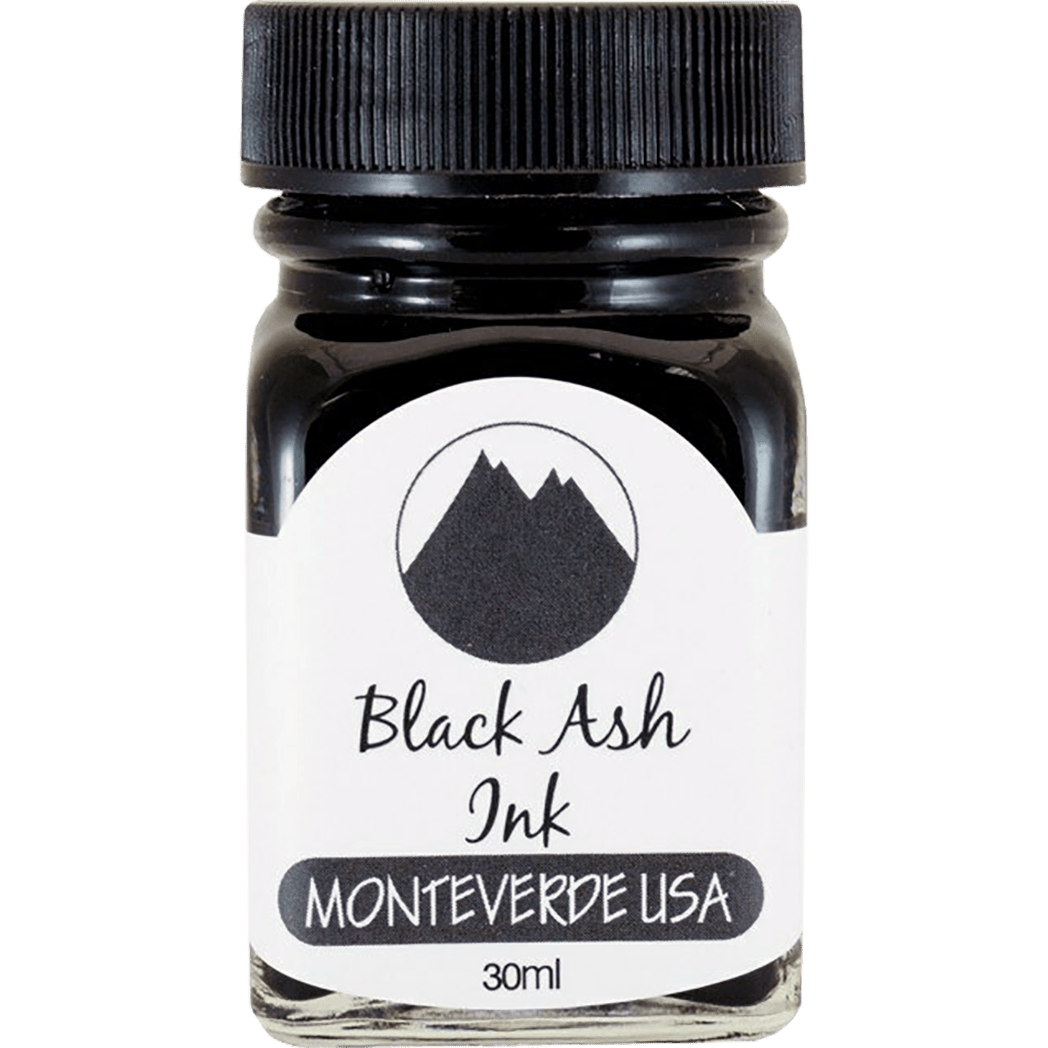 Monteverde World of Colors Ink Bottle - Black Ash - 30 ml - Pen Boutique Ltd