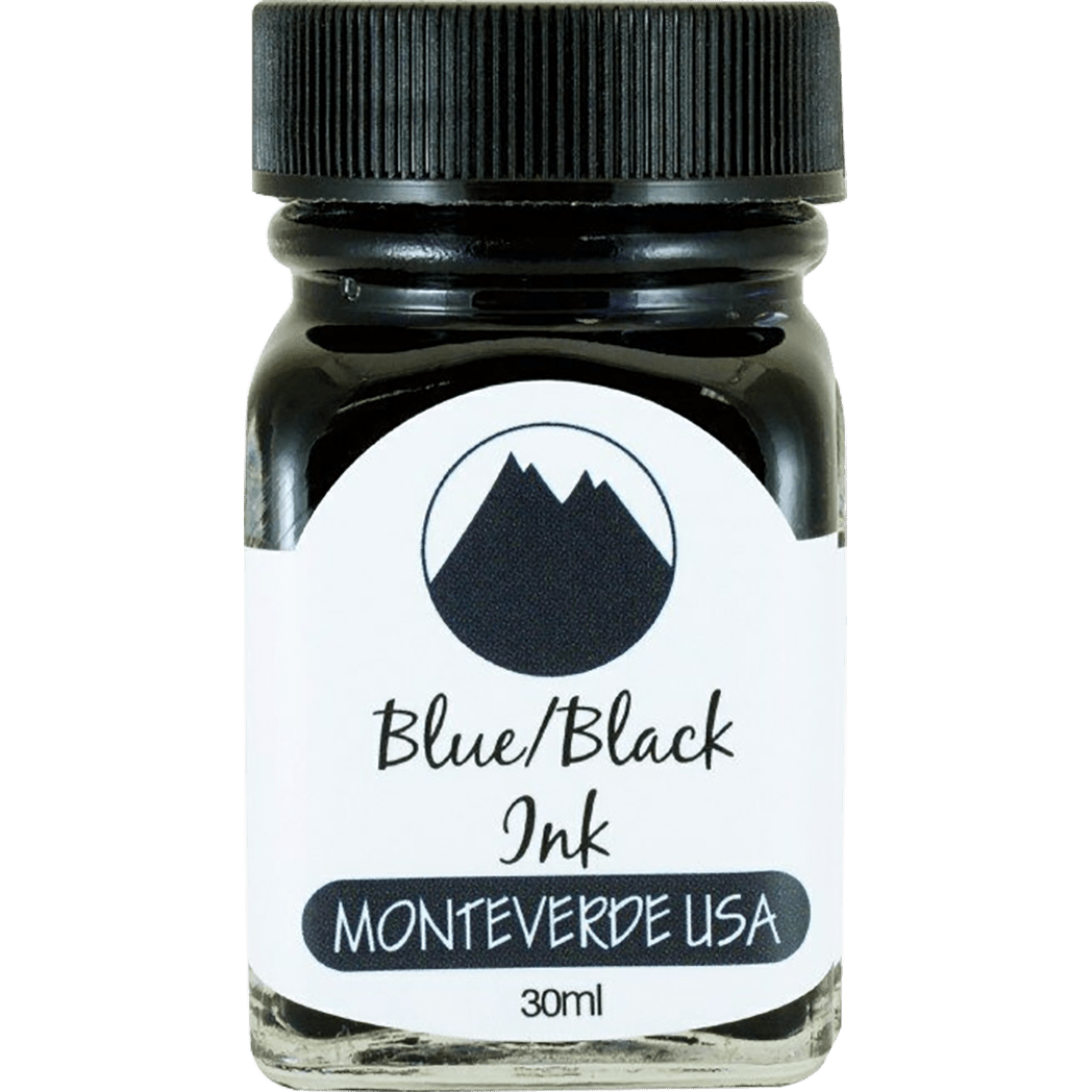 Monteverde World of Colors Blue/Black Ink Bottle 30 ml - Pen Boutique Ltd