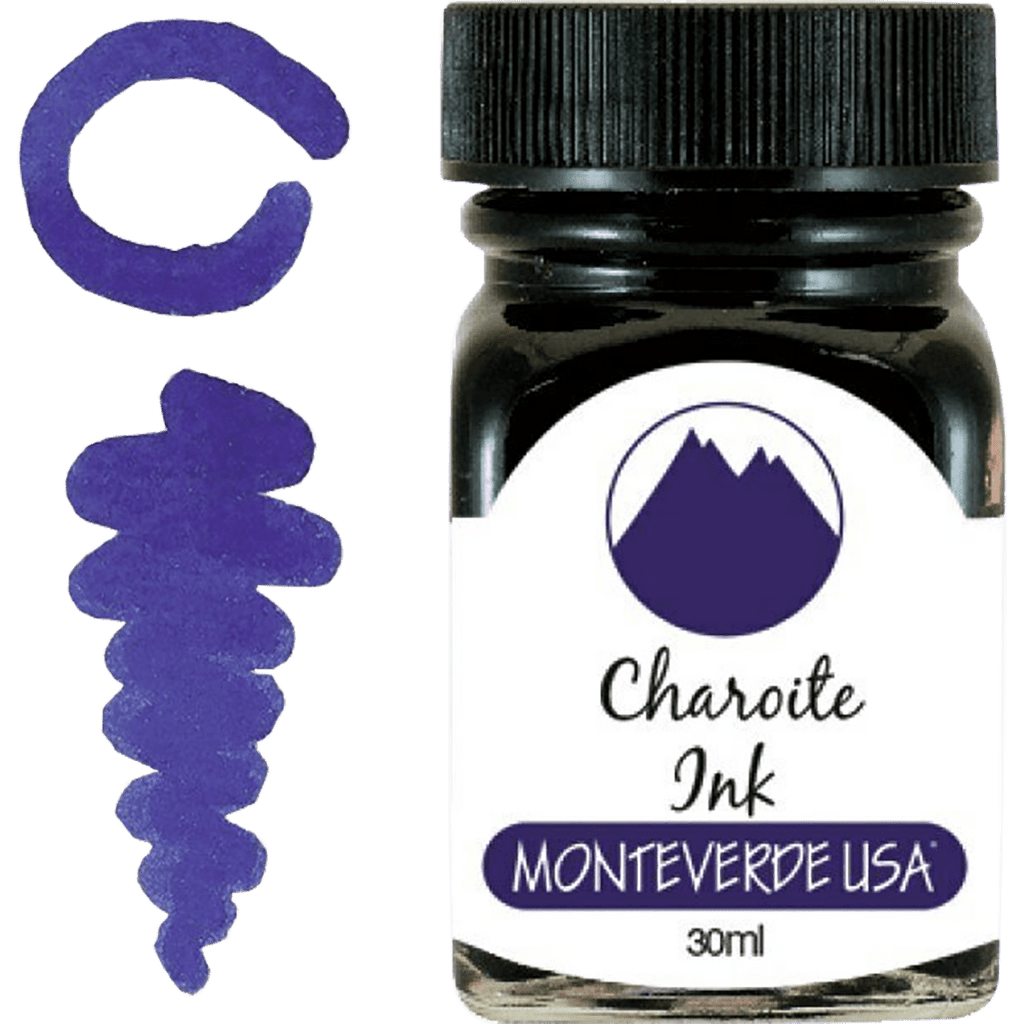 Monteverde Gemstone Charoite 30 ml Ink Bottle - Pen Boutique Ltd