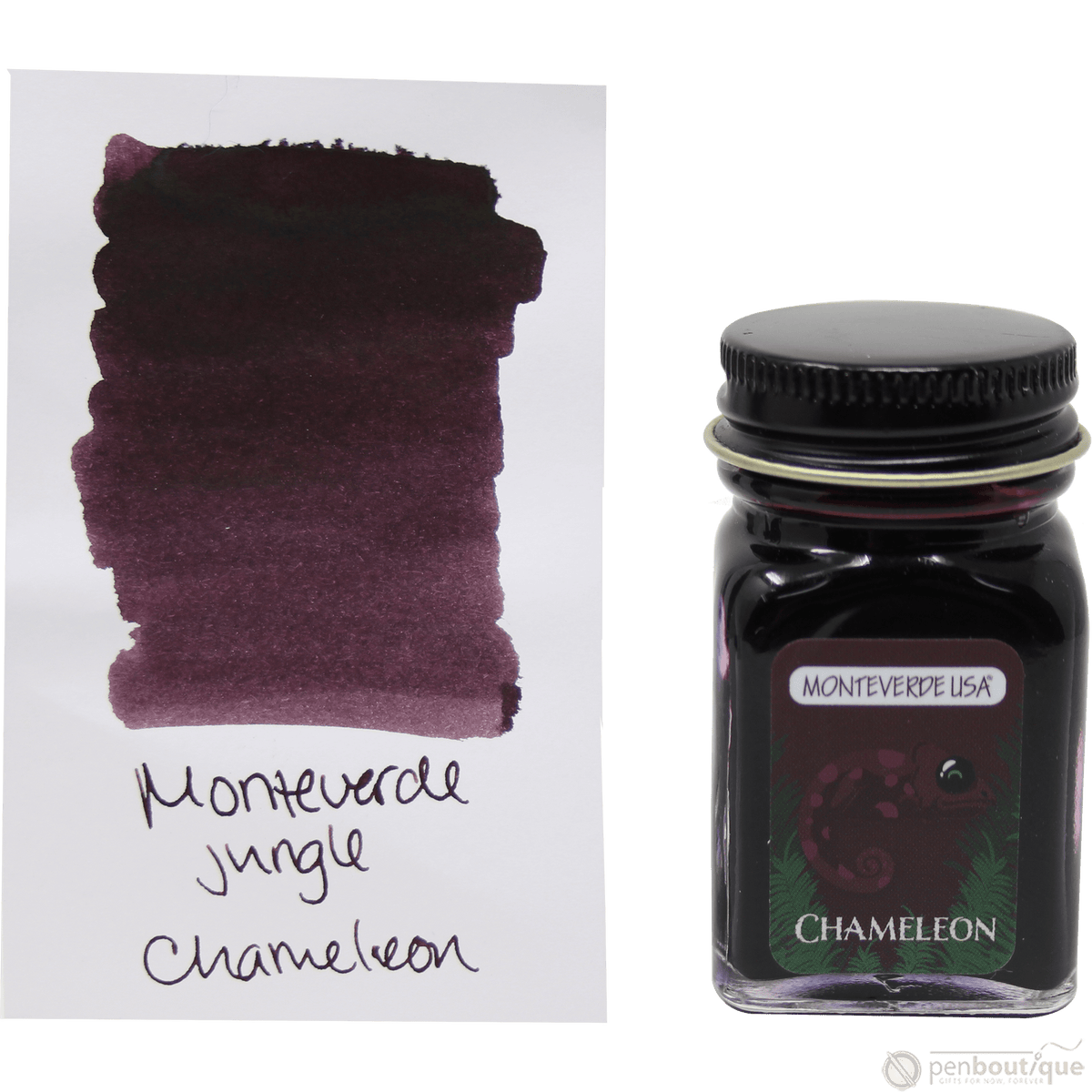 Monteverde Ink Bottle - Jungle Chameleon (Burgundy) - 30 ml - Pen Boutique Ltd