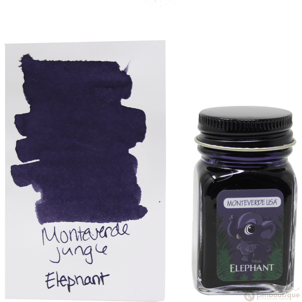 Monteverde Ink Bottle - Jungle Elephant (Purple) - 30 ml - Pen Boutique Ltd