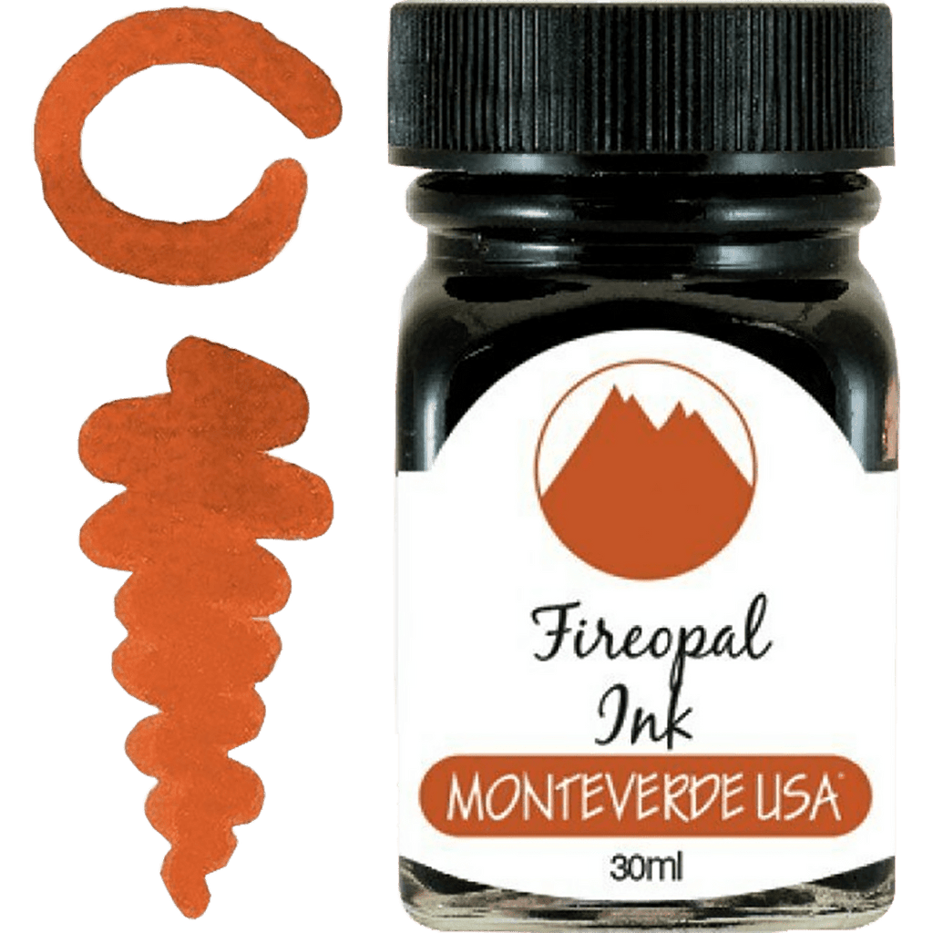 Monteverde Gemstone Fireopal 30 ml Ink Bottle - Pen Boutique Ltd