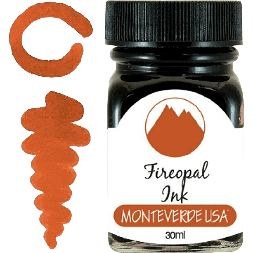 Monteverde Gemstone Fireopal 30 ml Ink Bottle - Pen Boutique Ltd