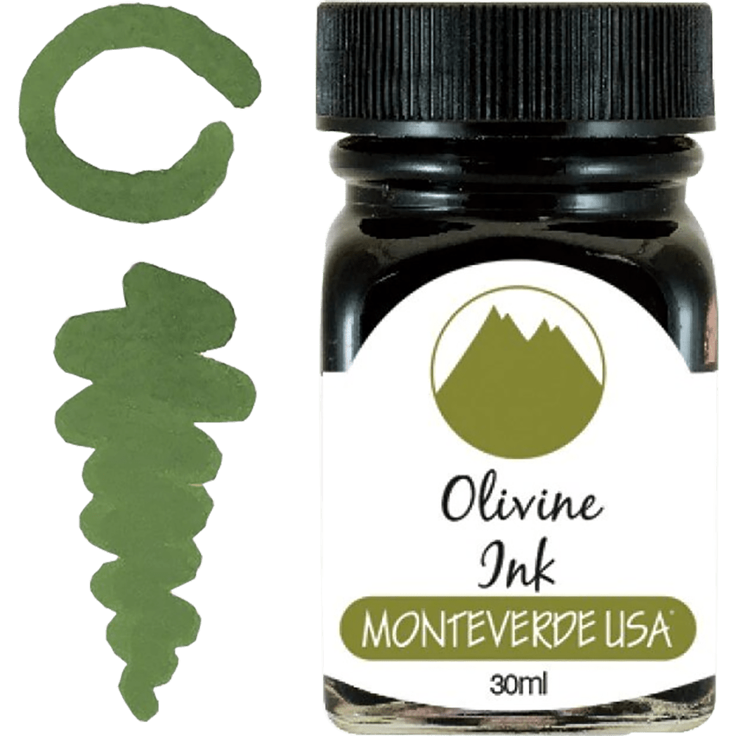 Monteverde Gemstone Olivine 30 ml Ink Bottle - Pen Boutique Ltd