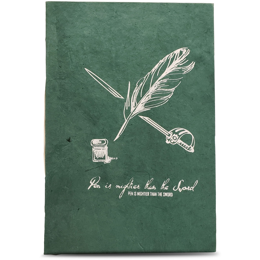 Monk Paper Lokta Quotation Journal - Green - Pen Boutique Ltd