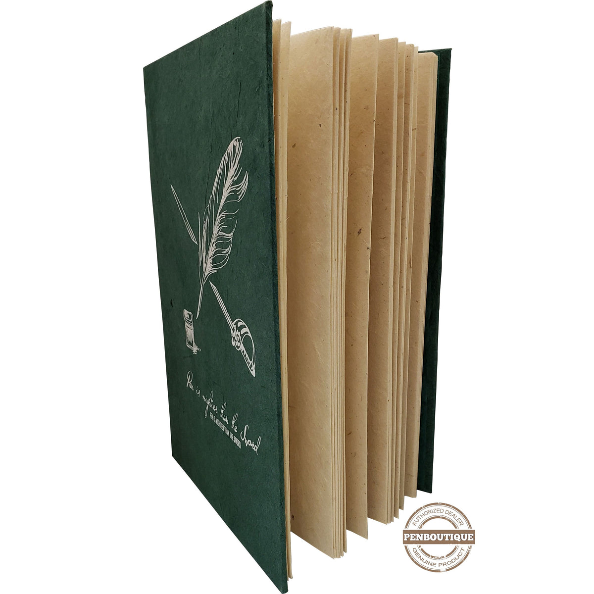 Monk Paper Lokta Quotation Journal - Green - Pen Boutique Ltd