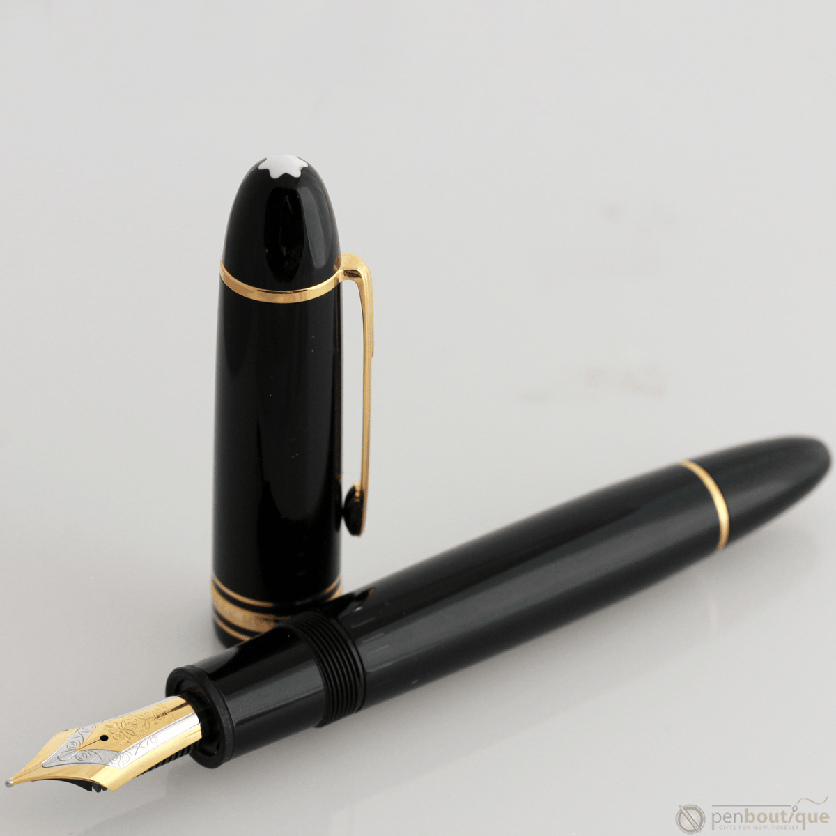 Montblanc Meisterstuck Fountain Pen - 149 Black - Gold Trim - Pen Boutique Ltd