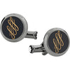 Montblanc Cuff Links - Calligraphy - Steel - Pen Boutique Ltd