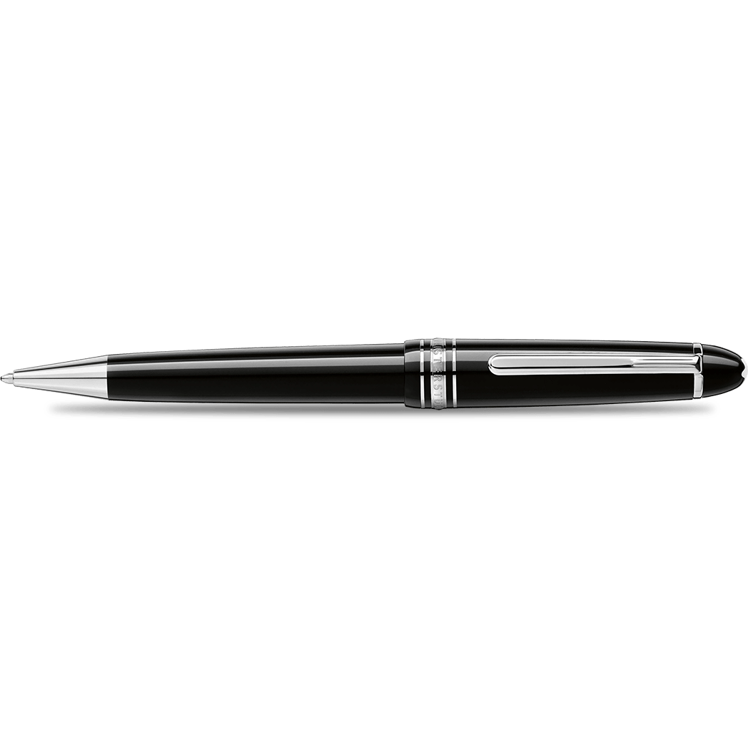 Montblanc Meisterstuck Ballpoint Pen - Black - Platinum Trim - Midsize - Pen Boutique Ltd