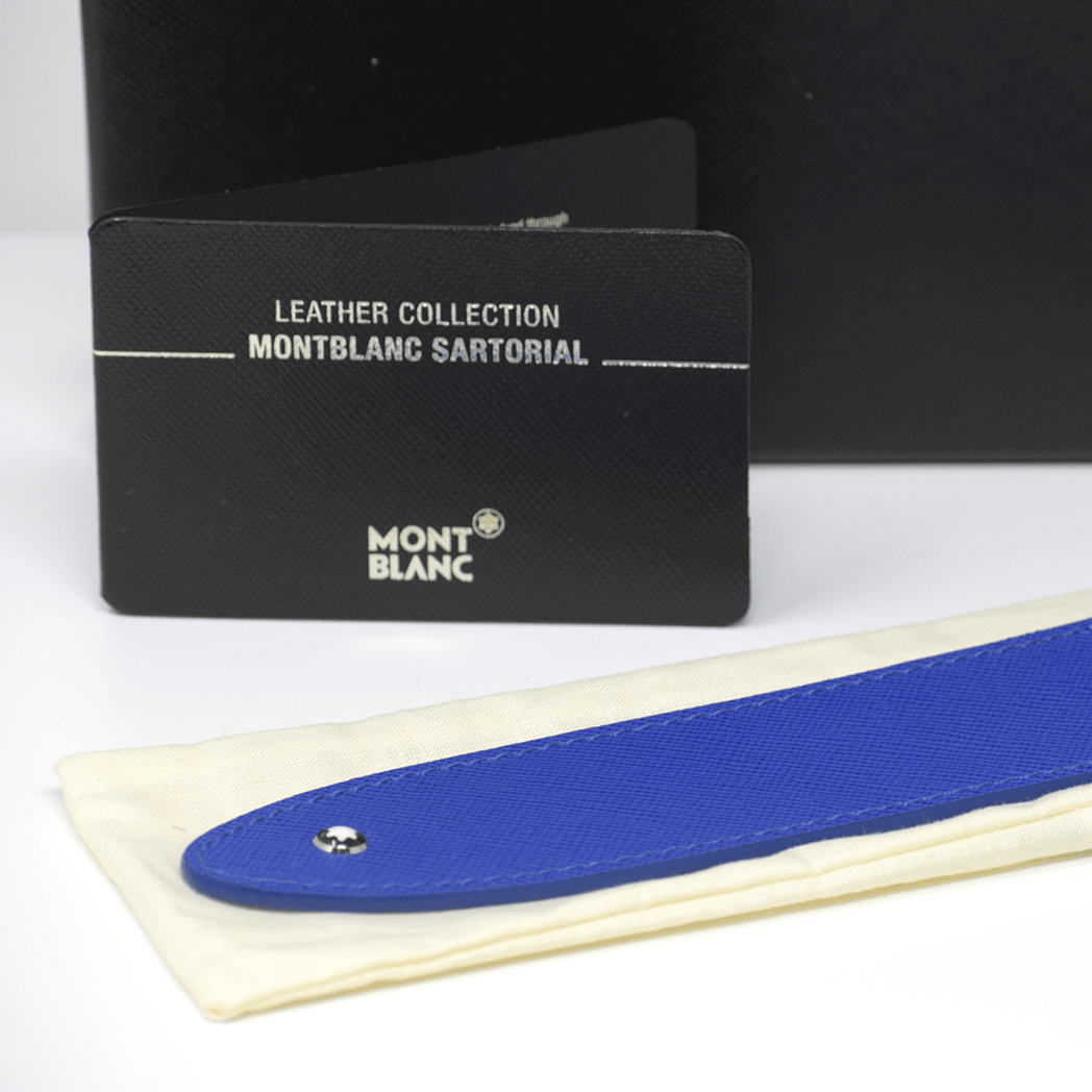 Montblanc Sartorial Pen Sleeve - Electric Blue - Pen Boutique Ltd