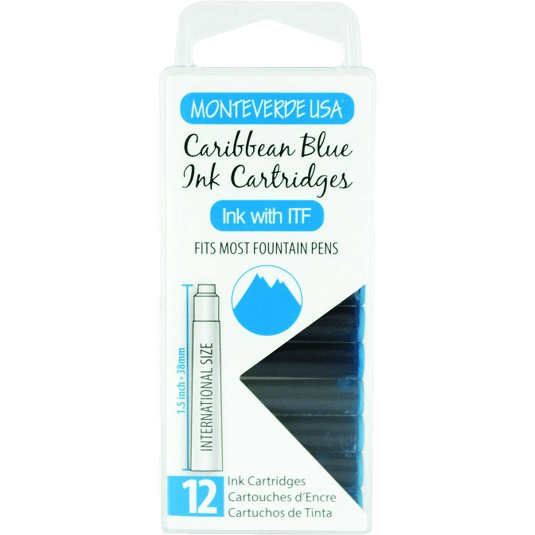 Monteverde Caribbean Blue - Ink Cartridges - Pen Boutique Ltd