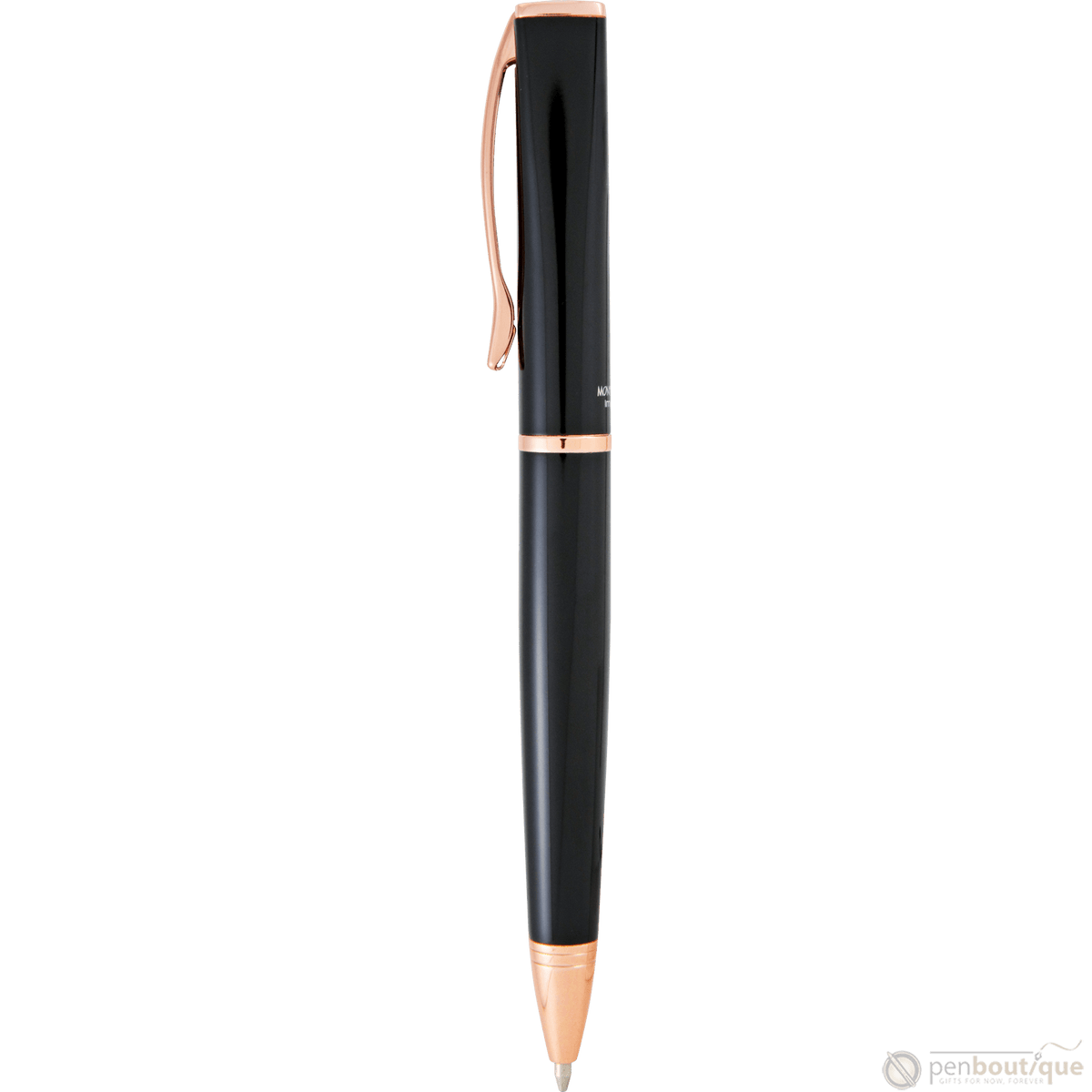 Monteverde Impressa Black with Rose Gold Trim Ballpoint Pen - Pen Boutique Ltd