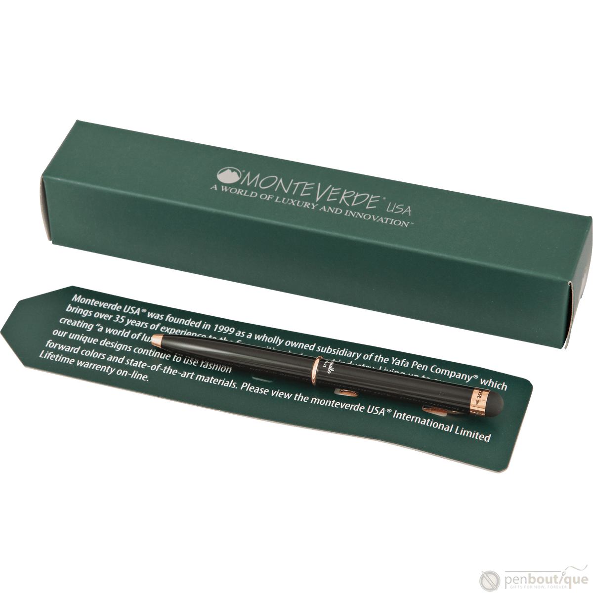 Monteverde Poquito Stylus Ballpoint Pen - Black Attire - Pen Boutique Ltd