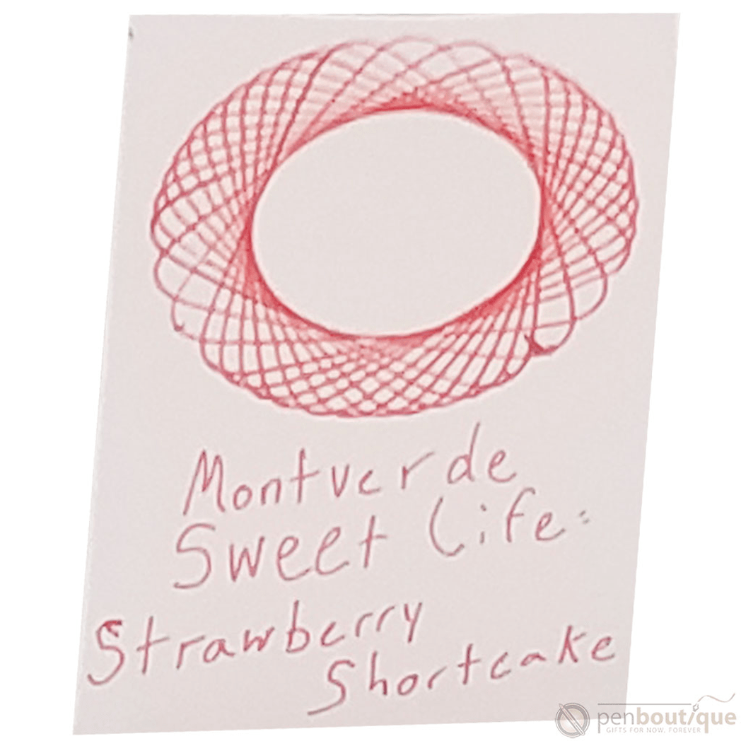 Monteverde Sweet Life Ink Bottle - Strawberry Shortcake - 30ml - Pen Boutique Ltd