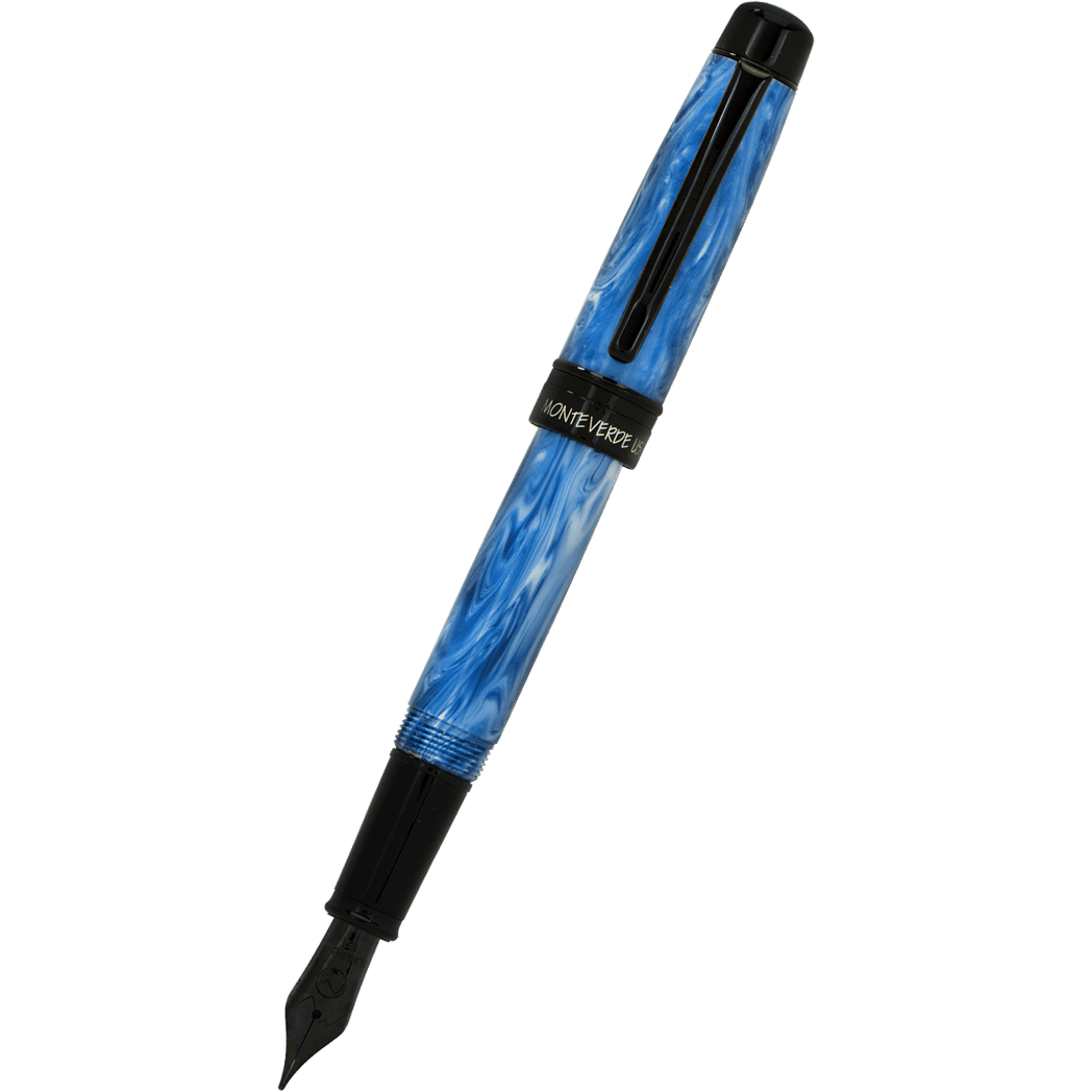 Monteverde Prima Fountain Pen - Blue Swirl - Pen Boutique Ltd