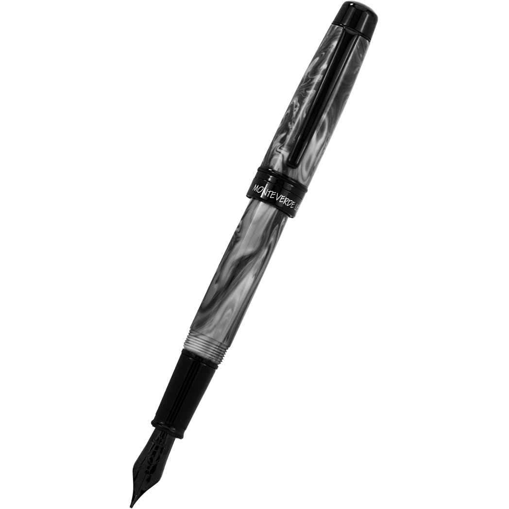 Monteverde Prima Fountain Pen - Grey Swirl - Pen Boutique Ltd