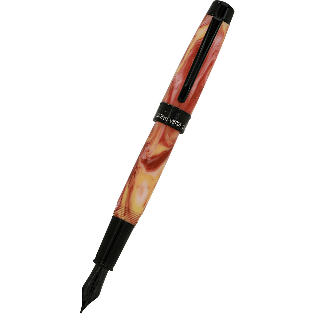 Monteverde Prima Fountain Pen - Red Swirl - Pen Boutique Ltd