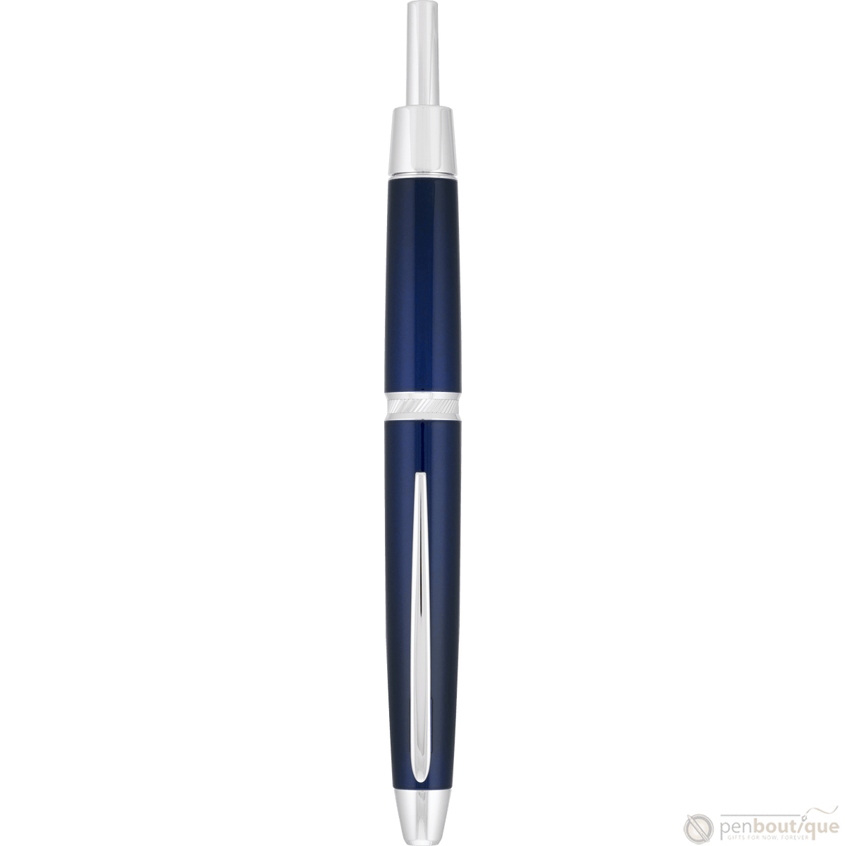 Pilot Vanishing Point LS Fountain Pen - Blue - Rhodium Trim - Pen Boutique Ltd