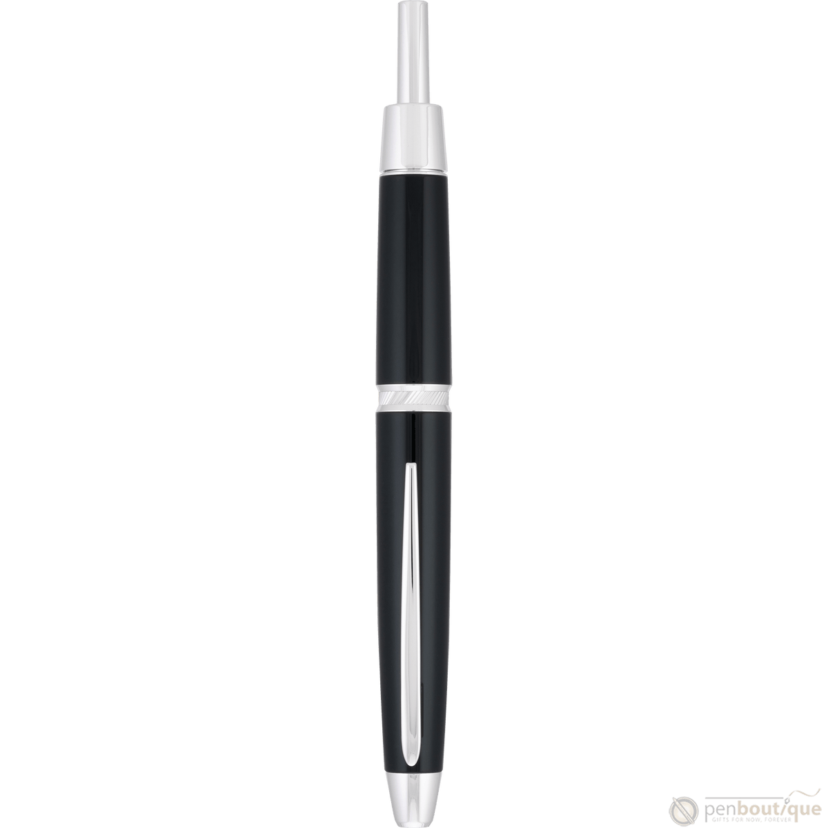 Pilot Vanishing Point LS Fountain Pen - Black - Rhodium Trim - Pen Boutique Ltd