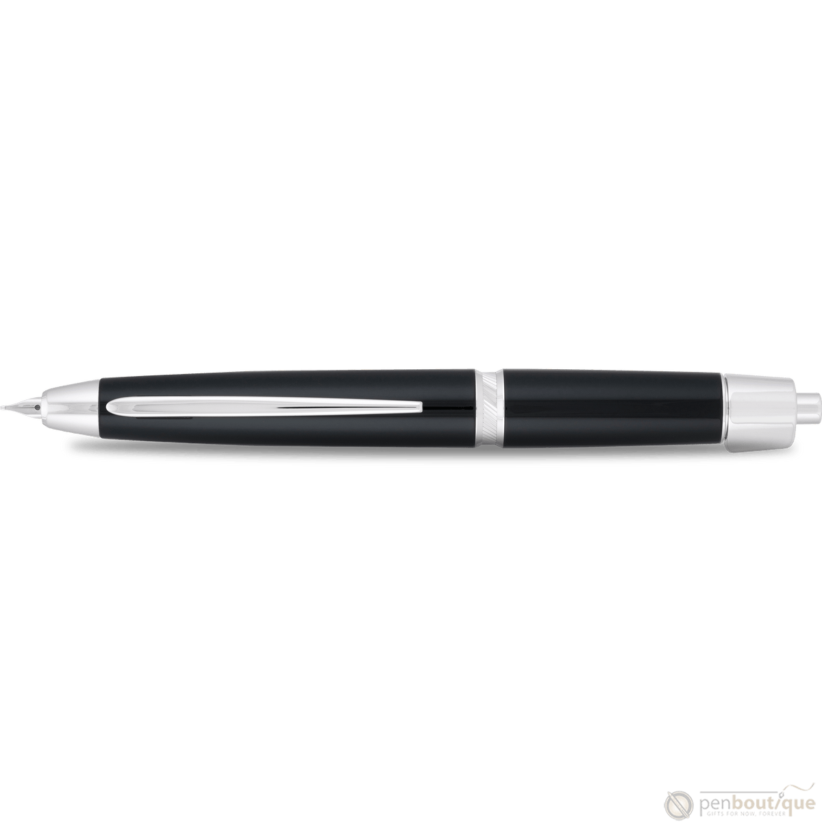 Pilot Vanishing Point LS Fountain Pen - Black - Rhodium Trim - Pen Boutique Ltd