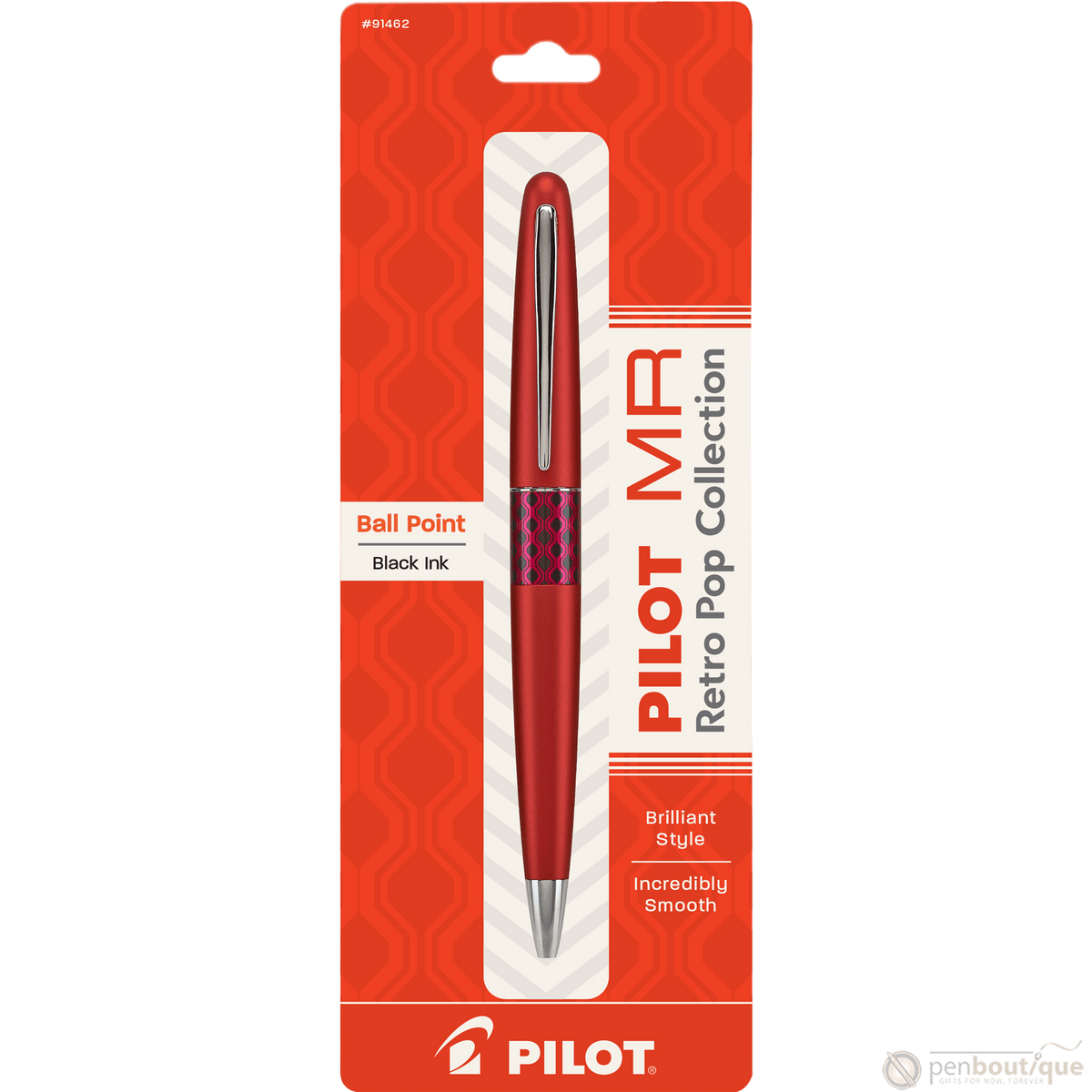 Pilot Ballpoint Pen - MR Collection - Retro Pop - Red - Pen Boutique Ltd