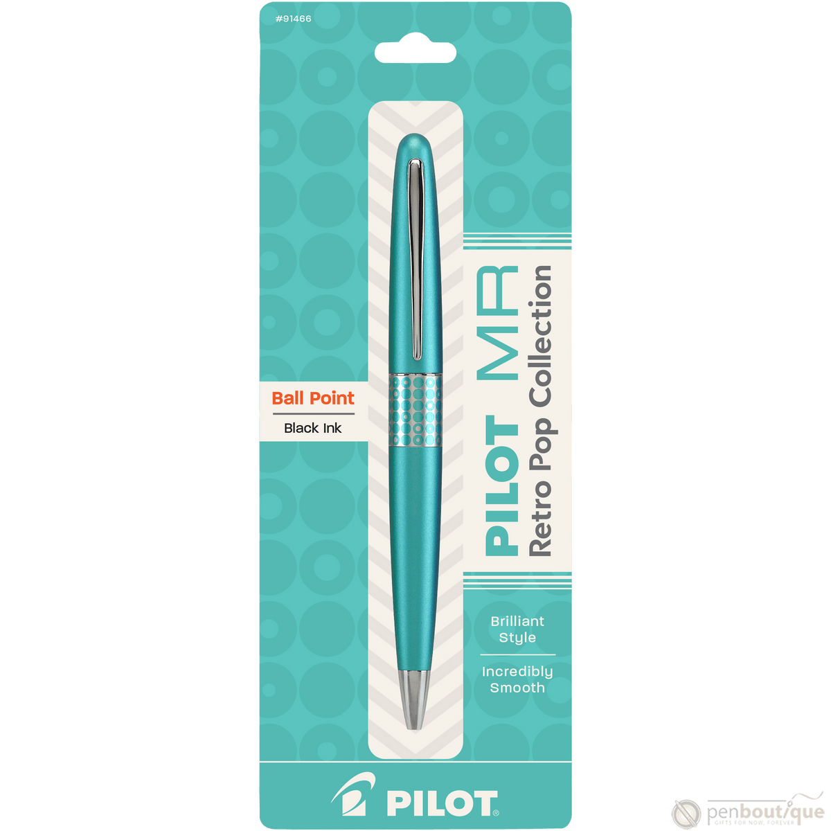 Pilot Ballpoint Pen - MR Collection - Retro Pop - Turquoise - Pen Boutique Ltd