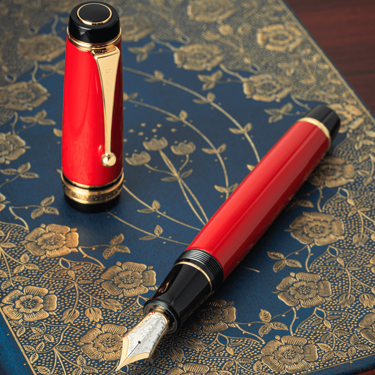 Pilot Custom Urushi Fountain Pen - Vermillion - Pen Boutique Ltd