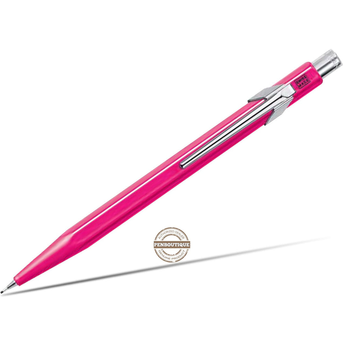 (Outlet) Caran d'Ache 844 Mechanical Pencil - Fluorescent Pink - 0.7mm - Pen Boutique Ltd