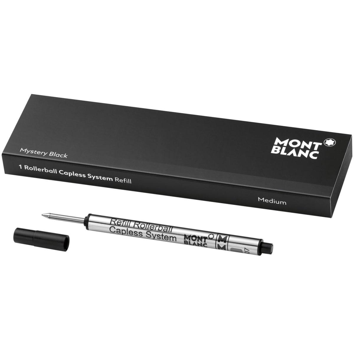 Montblanc Capless Rollerball Refill - Mystery Black - Medium (1 Per Pack) - Pen Boutique Ltd