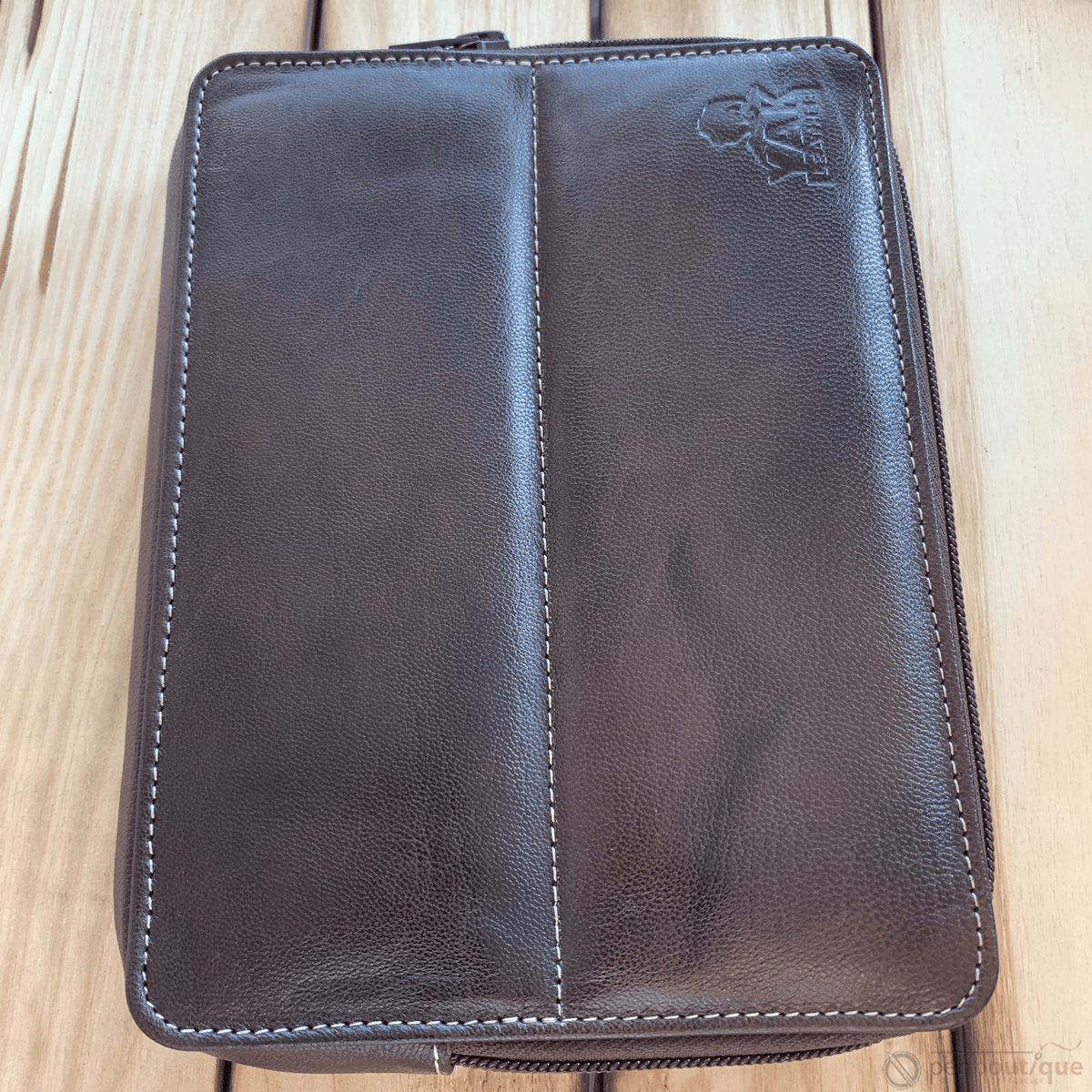 Pen Boutique Yak Leather 10 Pen Holder - Brown - Pen Boutique Ltd