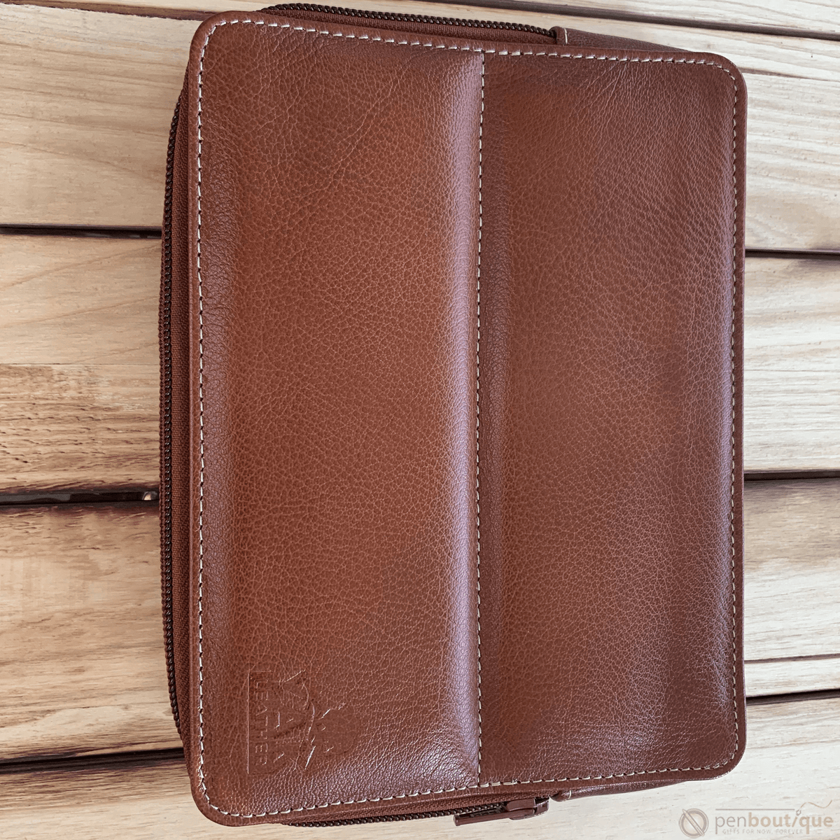 Pen Boutique Yak Leather 10 Pen Holder - Tan - Pen Boutique Ltd
