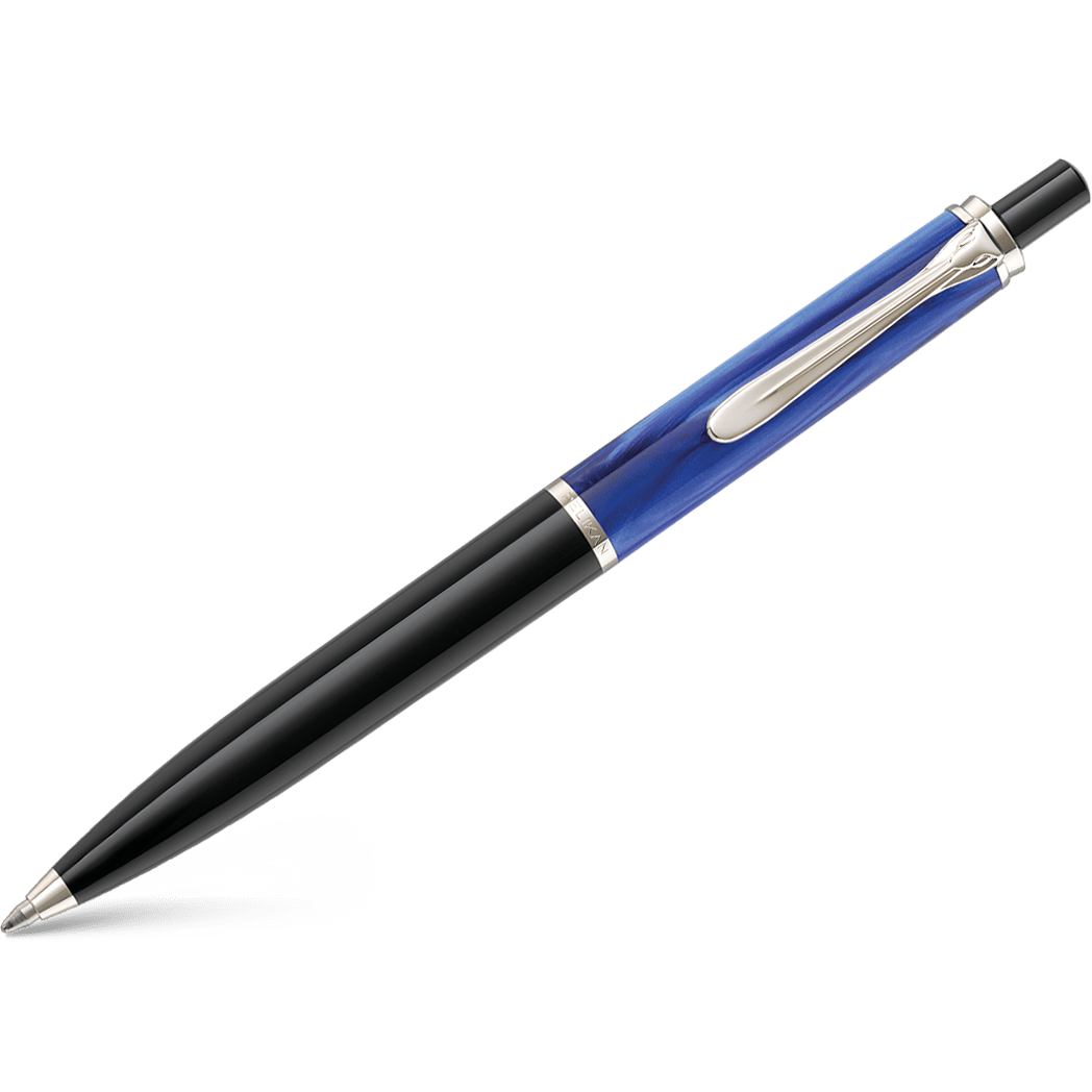 Pelikan Tradition Ballpoint Pen - K205 Blue Marbled - Pen Boutique Ltd