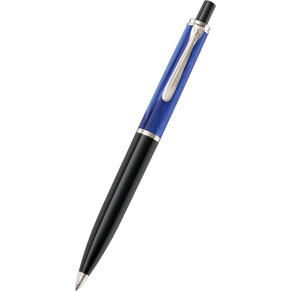Pelikan Tradition Ballpoint Pen - K205 Blue Marbled - Pen Boutique Ltd