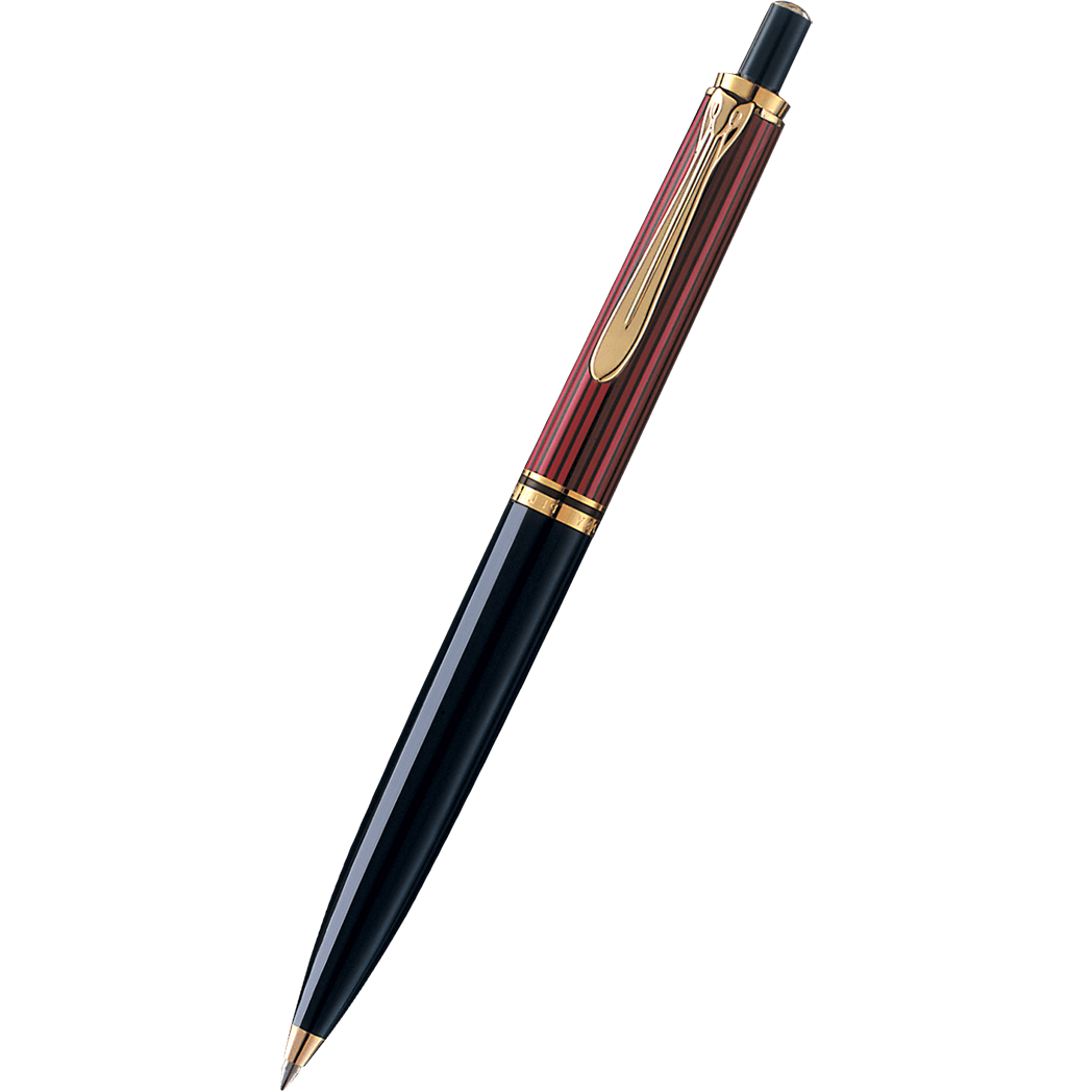Pelikan Souveran Ballpoint Pen - K400 Red & Black Stripe - Pen Boutique Ltd