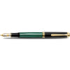 Pelikan Souveran Fountain Pen - M1000 Black & Green Stripe - Pen Boutique Ltd