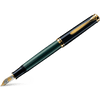 Pelikan Souveran Fountain Pen - M800 Black & Green Stripe - Pen Boutique Ltd