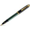 Pelikan Souveran Rollerball Pen - R800 Black & Green Stripe - Pen Boutique Ltd